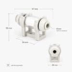 Vakuumfilter ZFC200-08B für 8 mm Schlauch